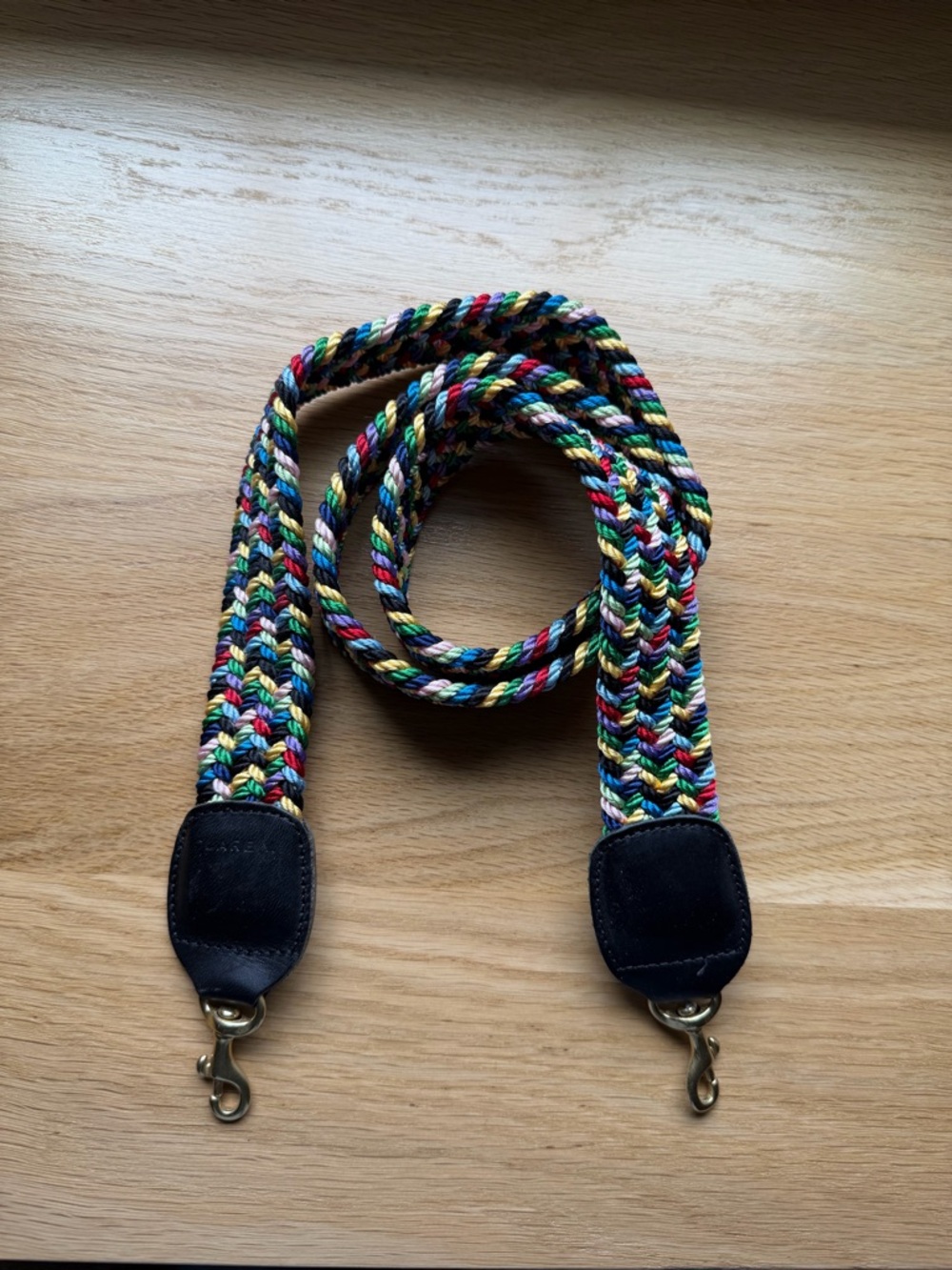 Claire V. Multicolor Braided Crossbody Strap for Women Bags